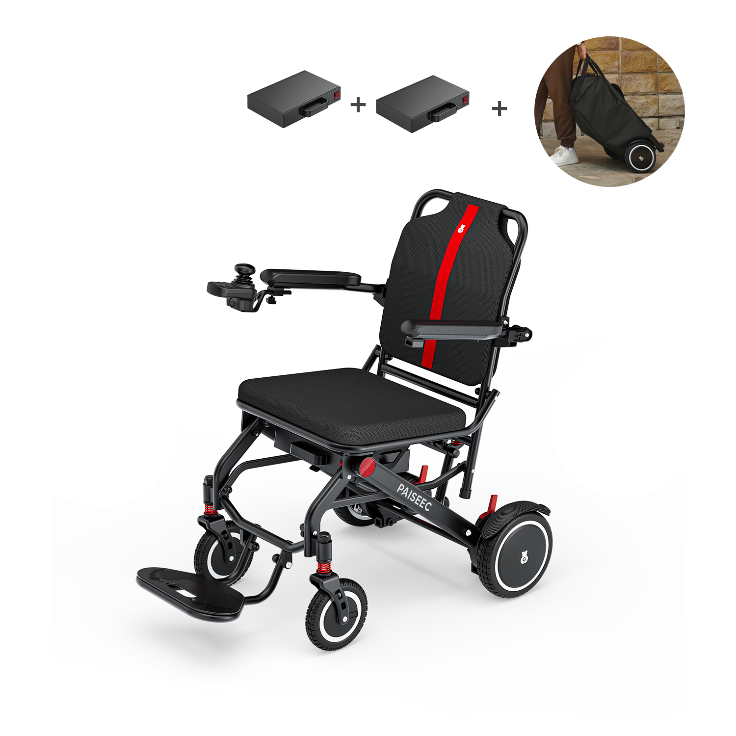 Paiseec Lightweight Electric Wheelchair Q3