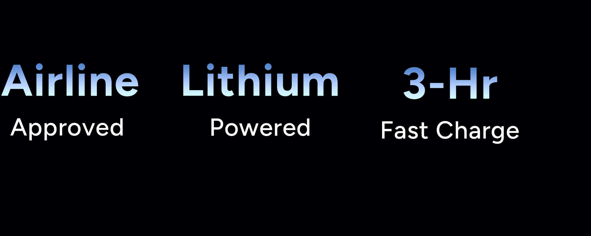 Lithium. Lighter. Longer. Faster. Safer.