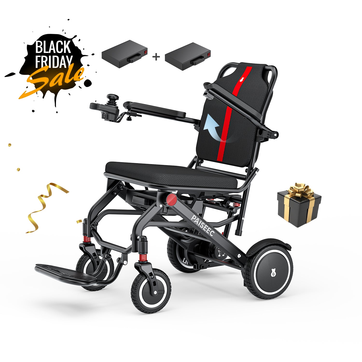 Paiseec Lightweight Electric Wheelchair Q3