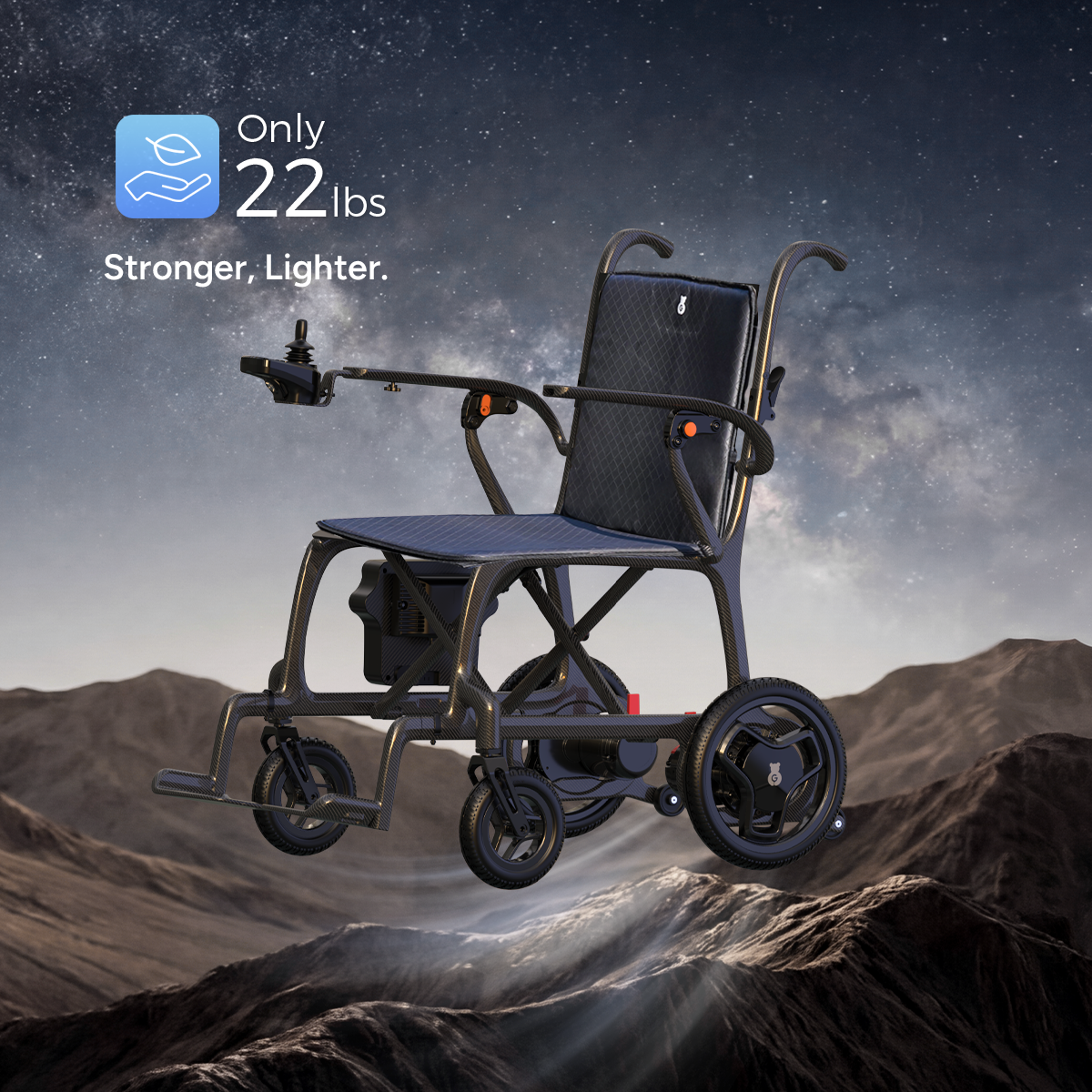 Paiseec Carbon Fiber Electric Wheelchair Q5
