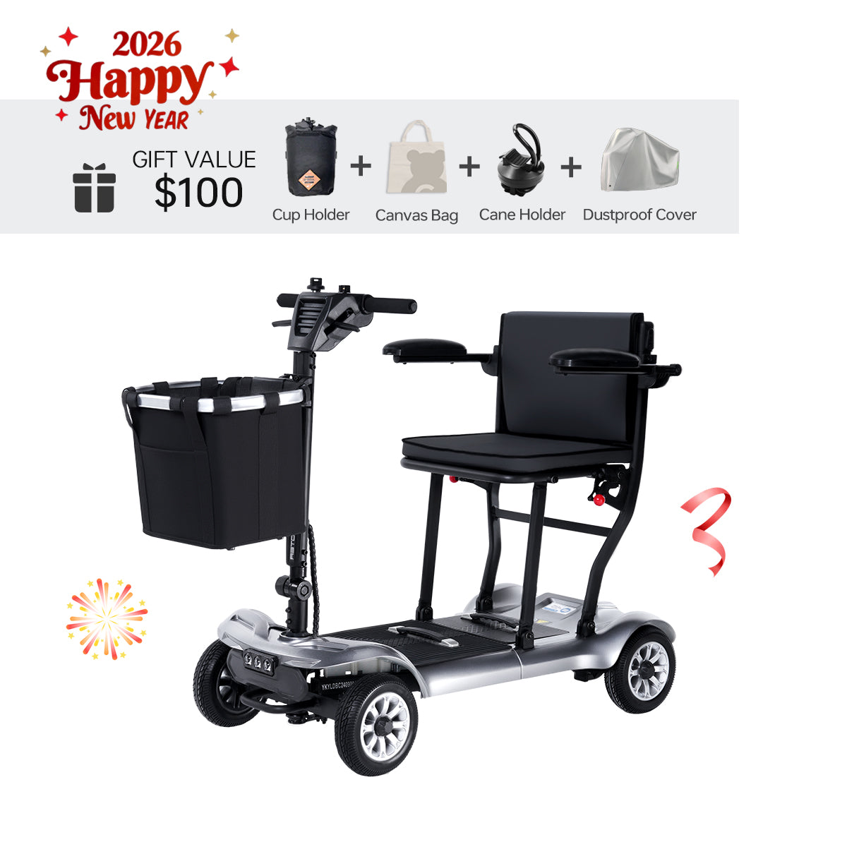 Paiseec Lightweight Mobility Scooter D3