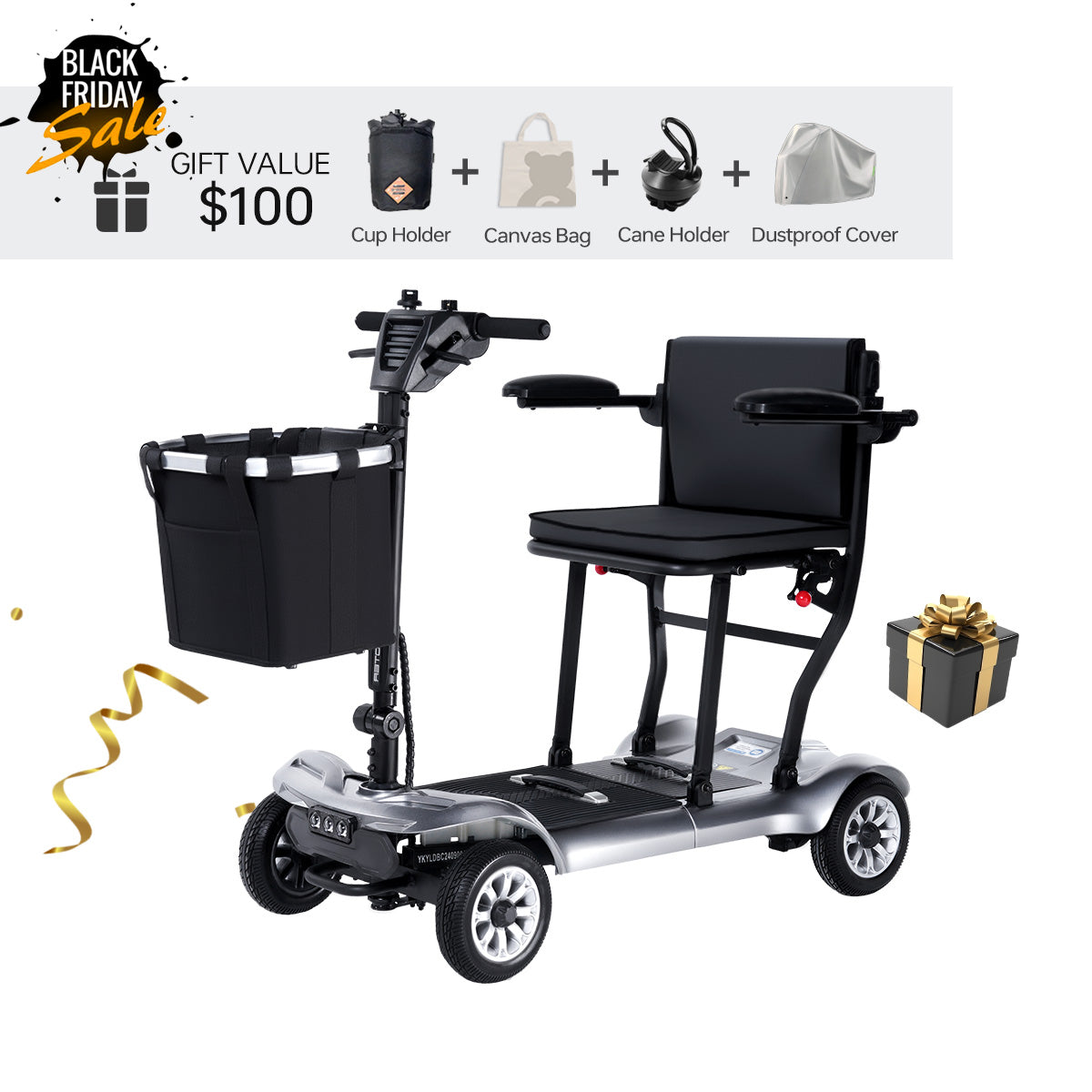 Paiseec Lightweight Mobility Scooter D3