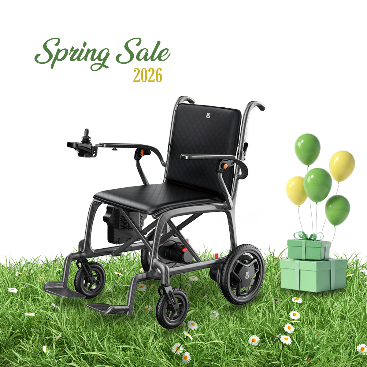 Paiseec Carbon Fiber Electric Wheelchair Q5