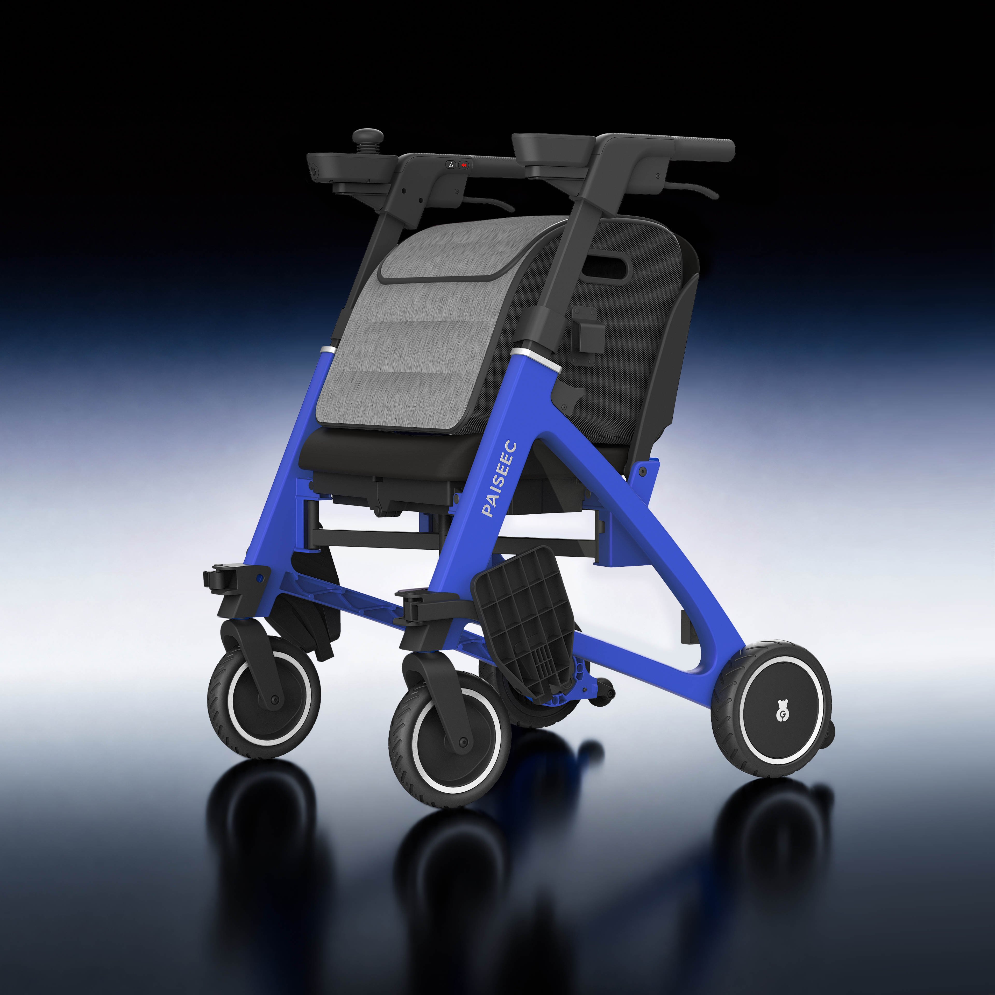 PAISEEC FLEX | 3-in-1 Lightweight Mobility Device for Walking, Riding & Shopping