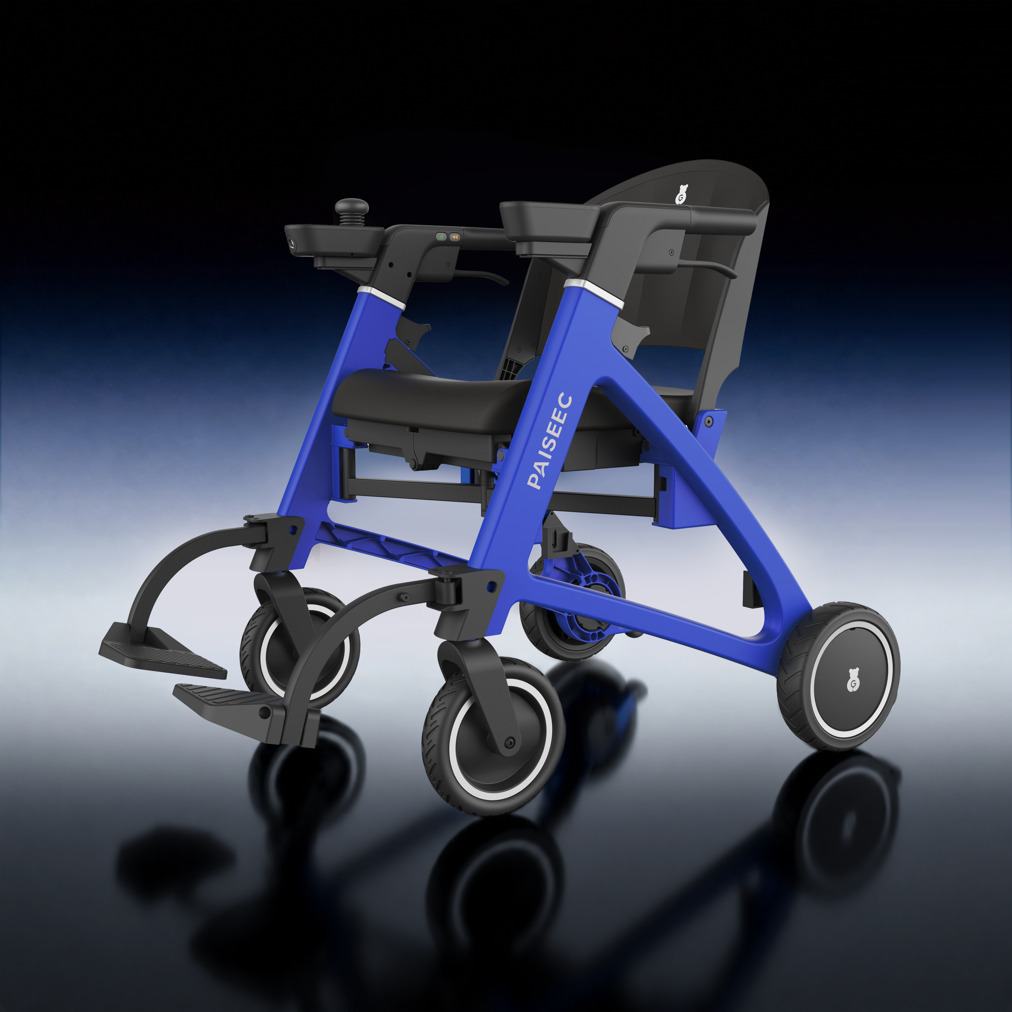PAISEEC FLEX | 3-in-1 Lightweight Mobility Device for Walking, Riding & Shopping