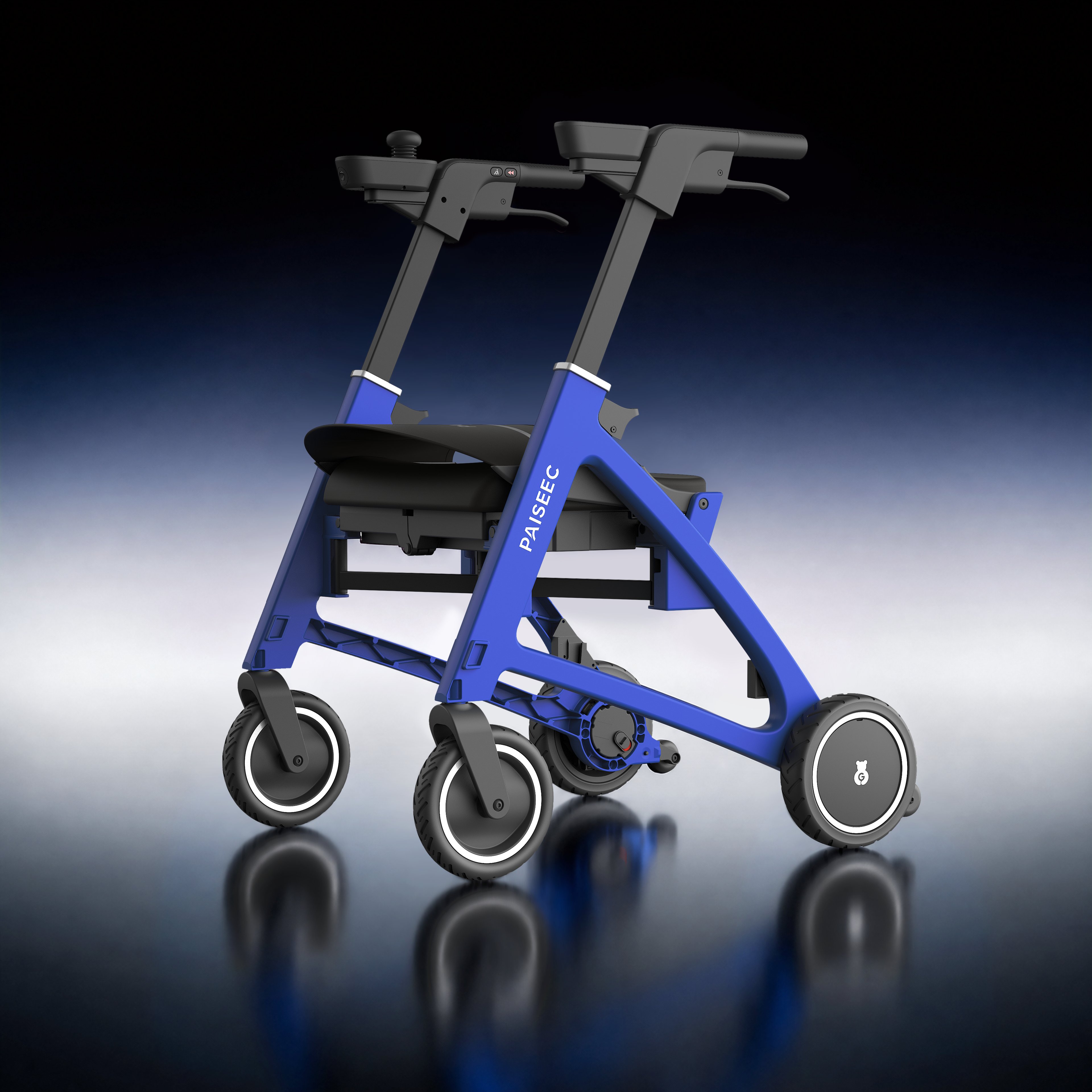 PAISEEC FLEX | 3-in-1 Lightweight Mobility Device for Walking, Riding & Shopping