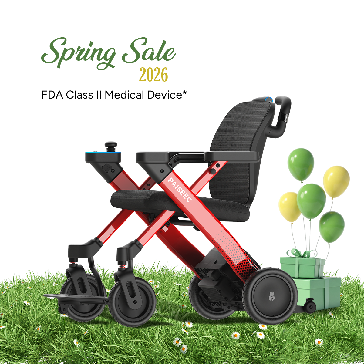 Paiseec 3-in-1 Electric Wheelchair W3