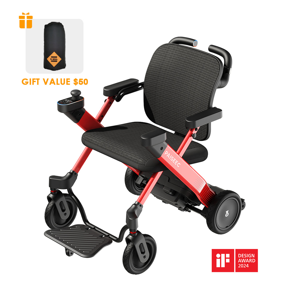 Paiseec 3-in-1 Electric Wheelchair W3