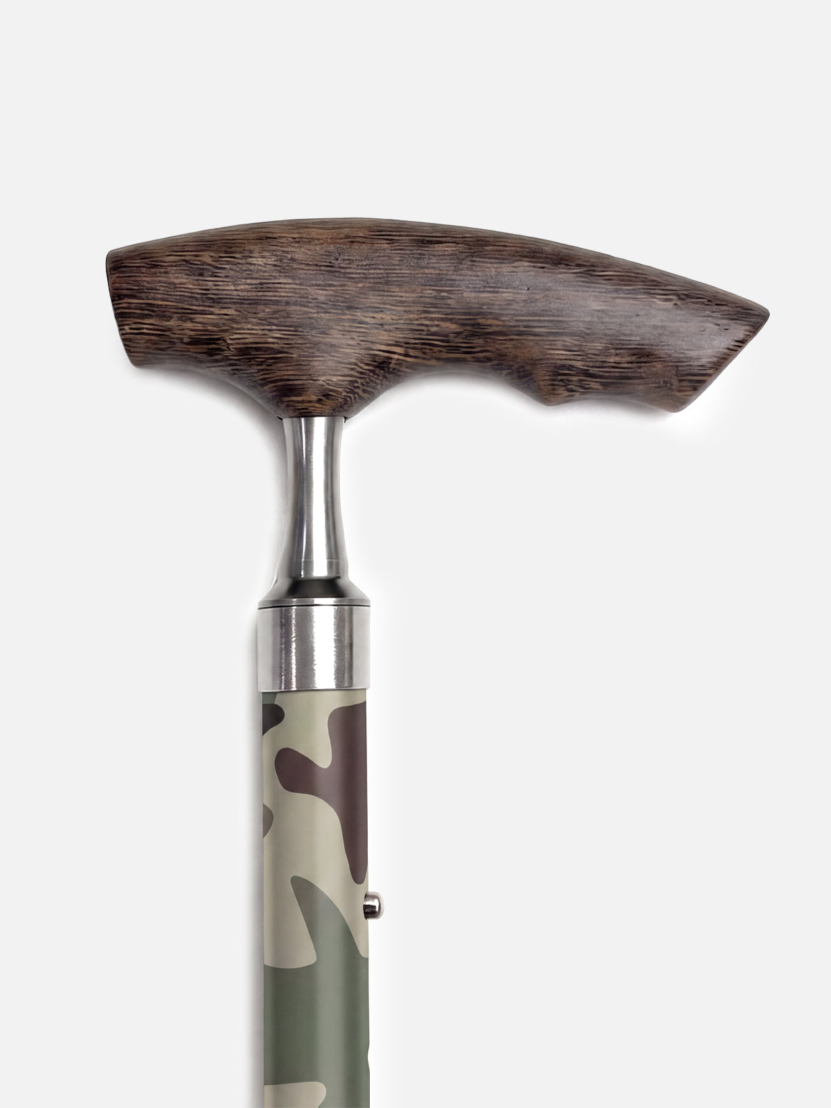 Camouflage Folding Cane – Lightweight Aluminum with Wooden Handle | Paiseec – Model A3