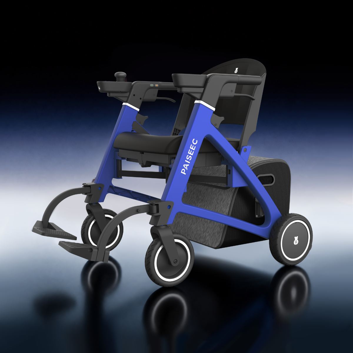 PAISEEC FLEX | 3-in-1 Lightweight Mobility Device for Walking, Riding & Shopping