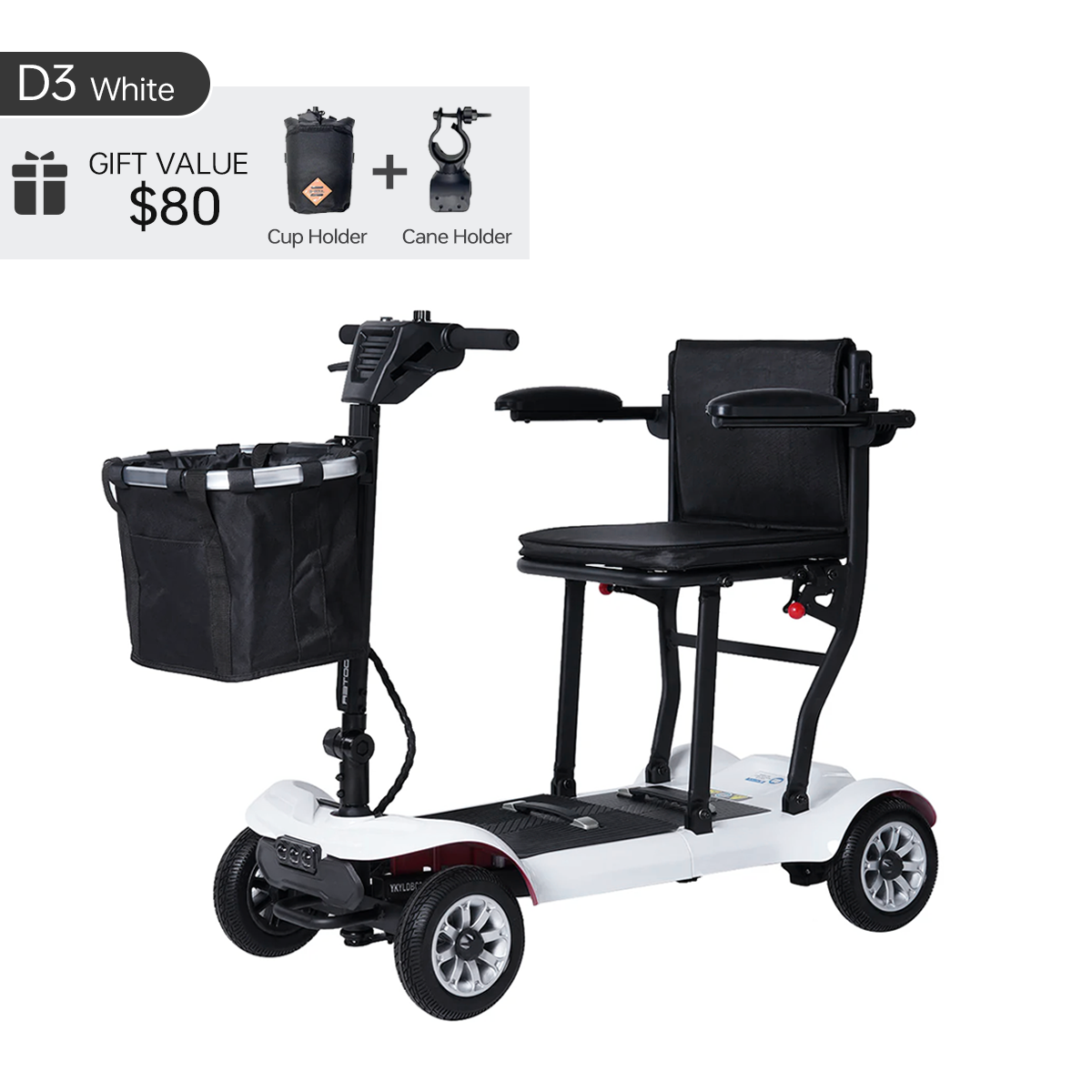 Paiseec Lightweight Mobility Scooter D3