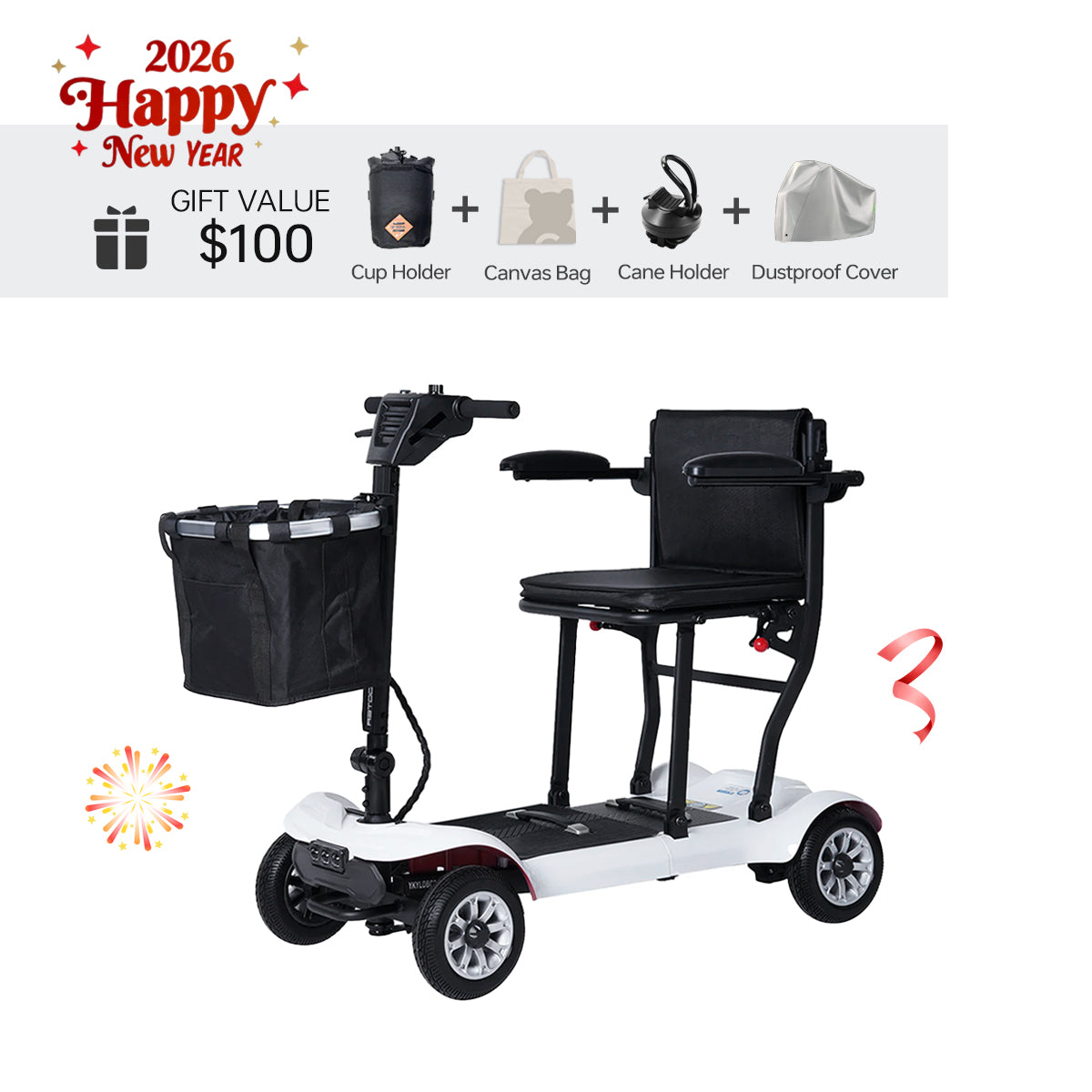 Paiseec Lightweight Mobility Scooter D3