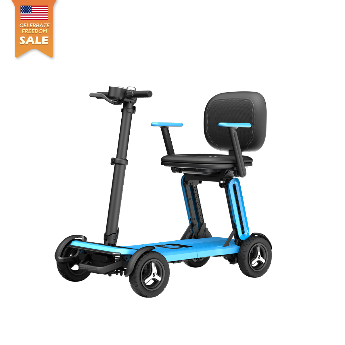 Paiseec Mobility Scooter L5 - Premium Lightweight Travel Scooter with Long Range Battery
