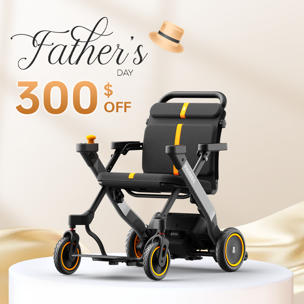 Paiseec 2-in-1 Electric Wheelchair W1