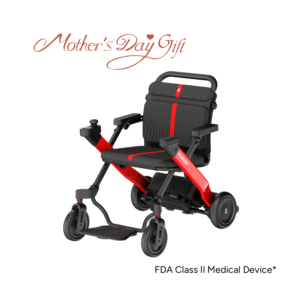 Paiseec 2-in-1 Electric Wheelchair W1