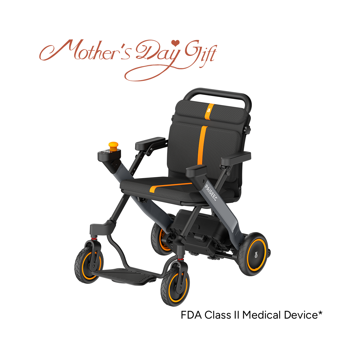 Paiseec 2-in-1 Electric Wheelchair W1