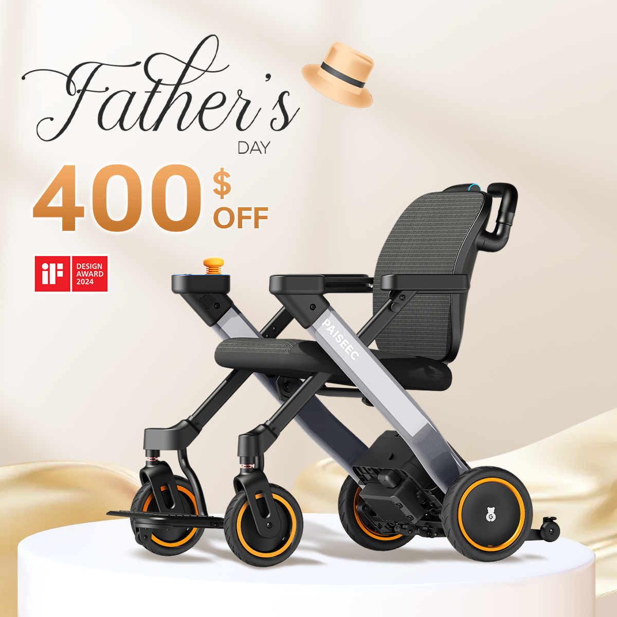 Paiseec 3-in-1 Electric Wheelchair W3