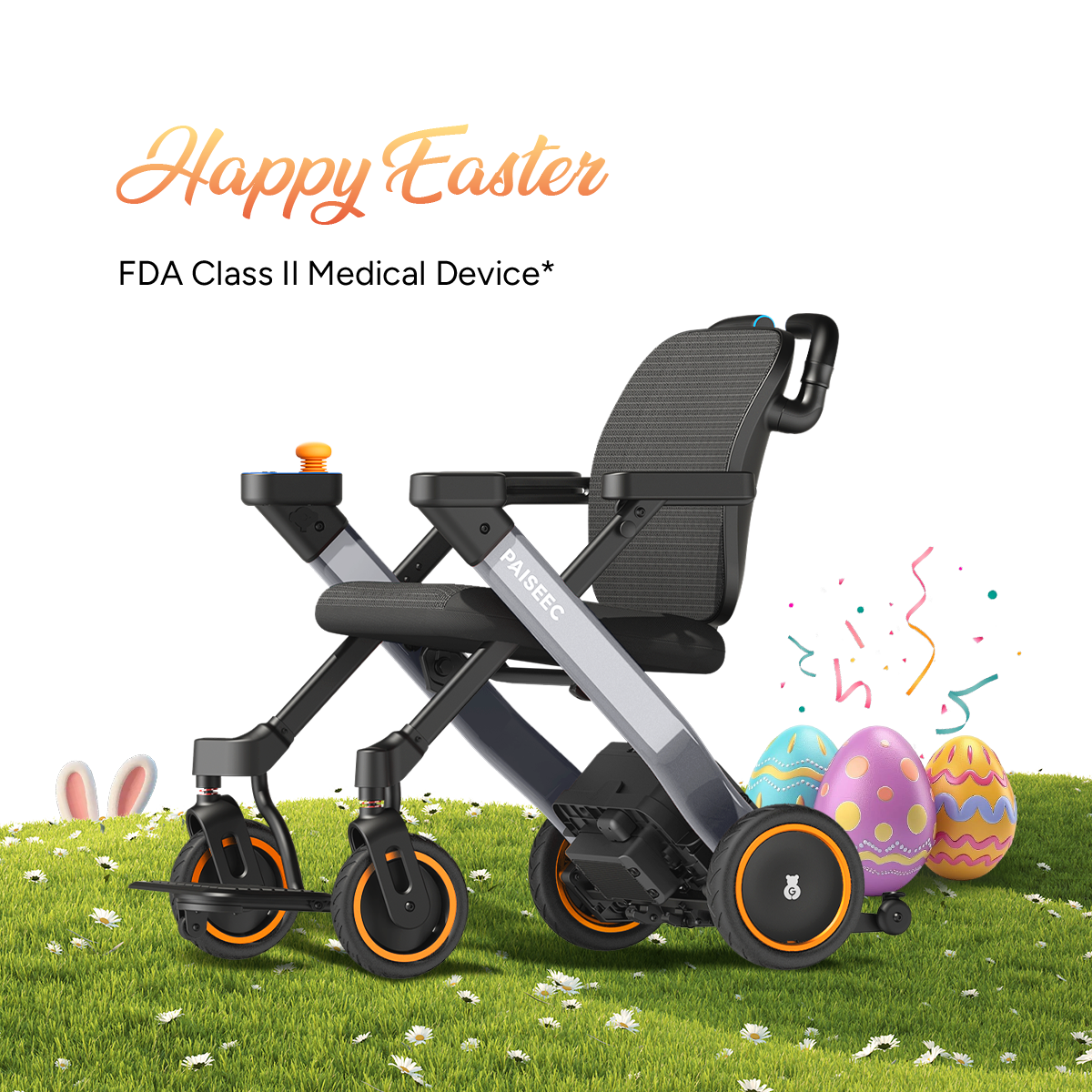 Paiseec 3-in-1 Electric Wheelchair W3