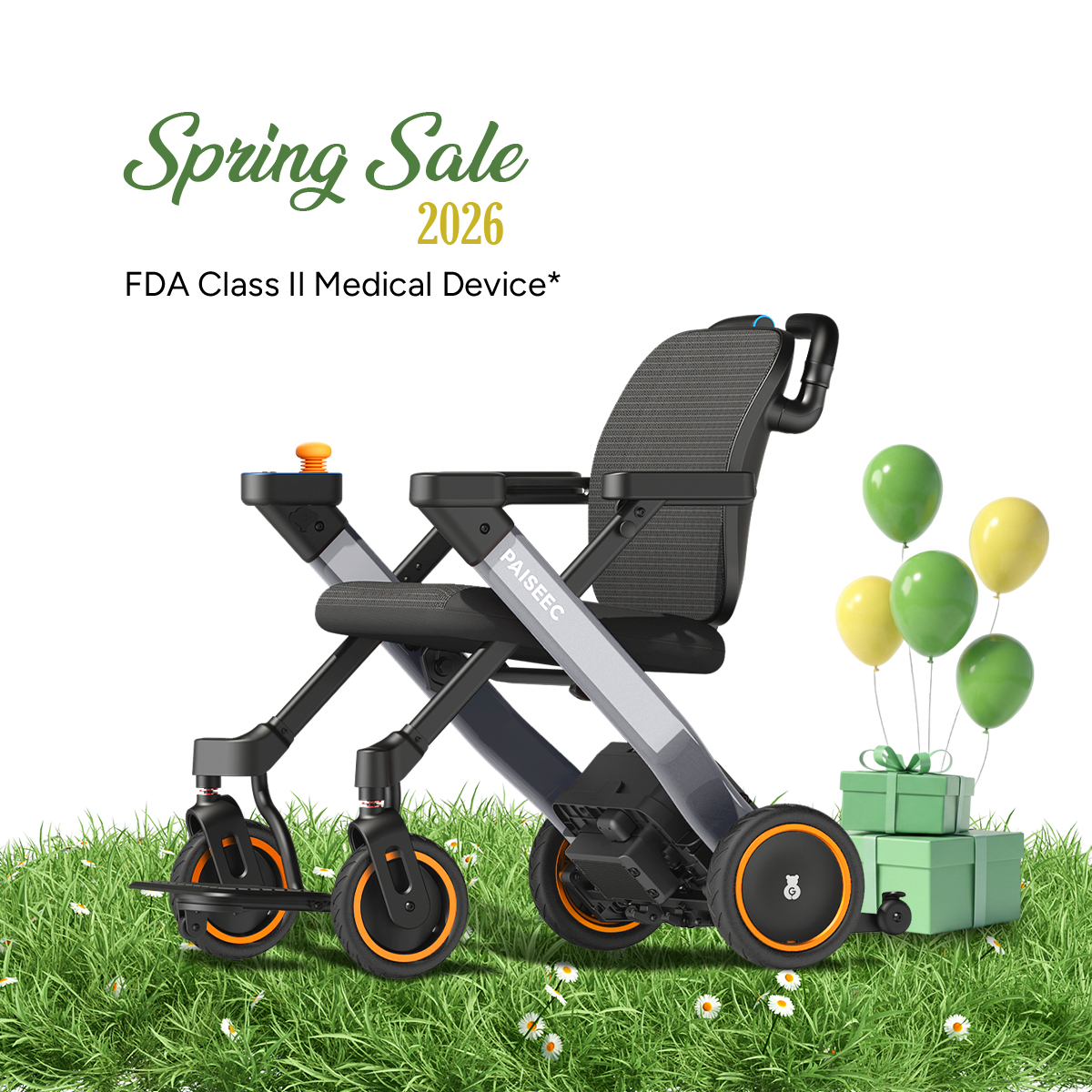 Paiseec 3-in-1 Electric Wheelchair W3