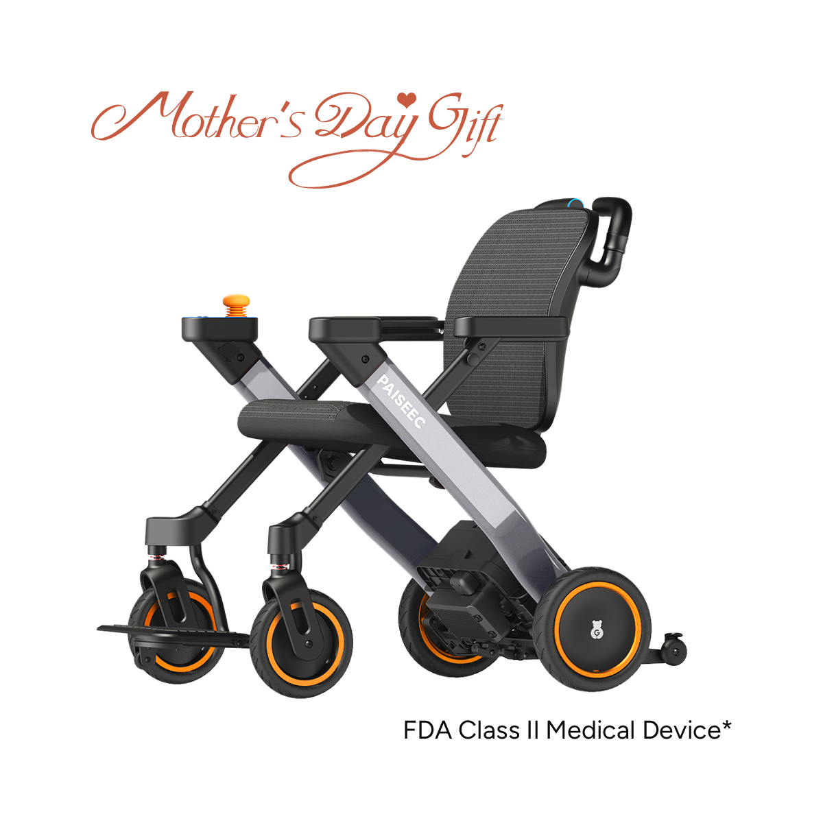 Paiseec 3-in-1 Electric Wheelchair W3
