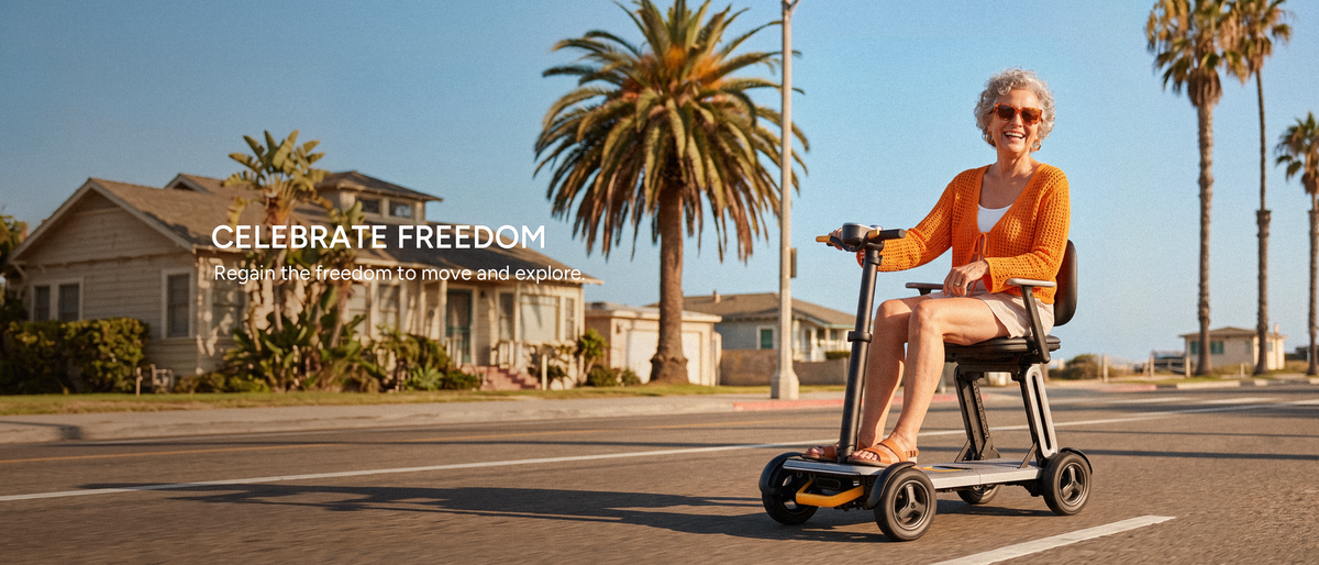Paiseec Mobility Scooter L5 - Premium Lightweight Travel Scooter with