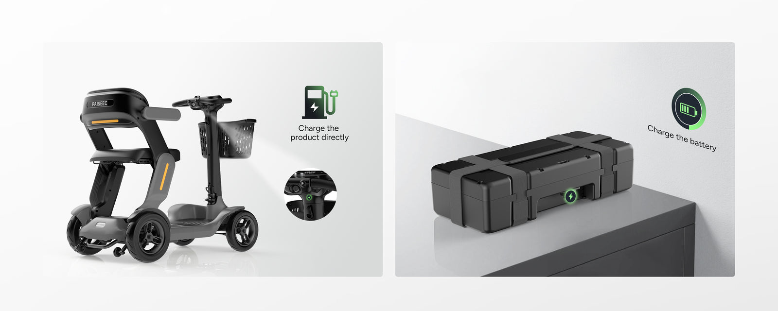 ชาร์จง่าย ใช้ได้ 2 แบบ